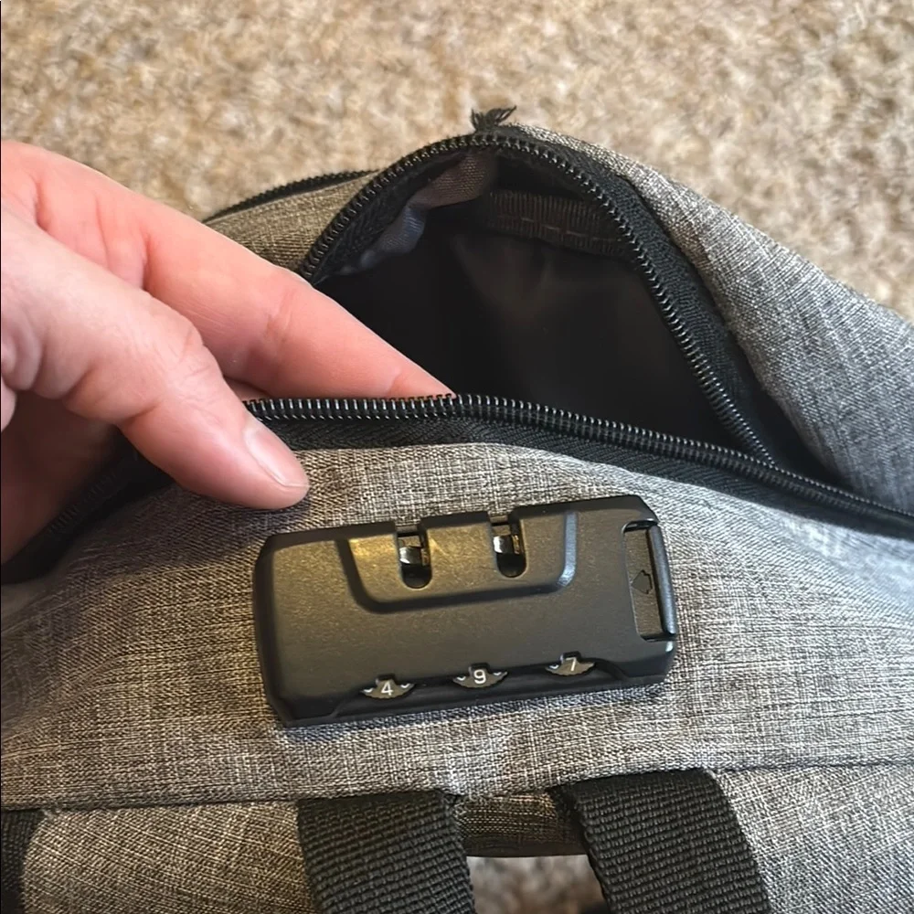 Gray Laptop Backpack for Men